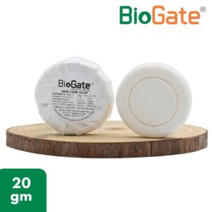 Biogate® Pleat Wrap Round Soap 20gm – Premium Guest Soap with Moisturizing Formula | Ideal for 3/4/5 Star Hotels