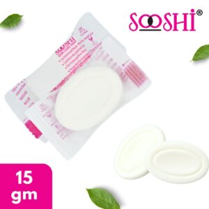 Sooshi® Hotel Soap 15gm (Oval) - Refreshing Guest Soap with Gentle Cleansing Formula | Ideal for Hotels, Guesthouses & Resorts